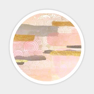 Watercolor Rose Gold Background Magnet